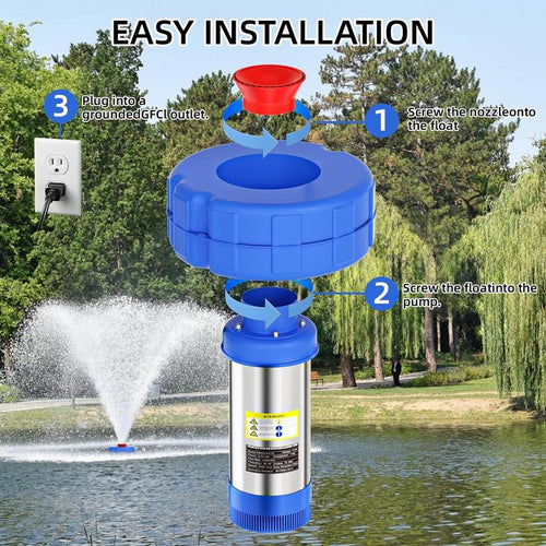 Floating Fountain Aerator