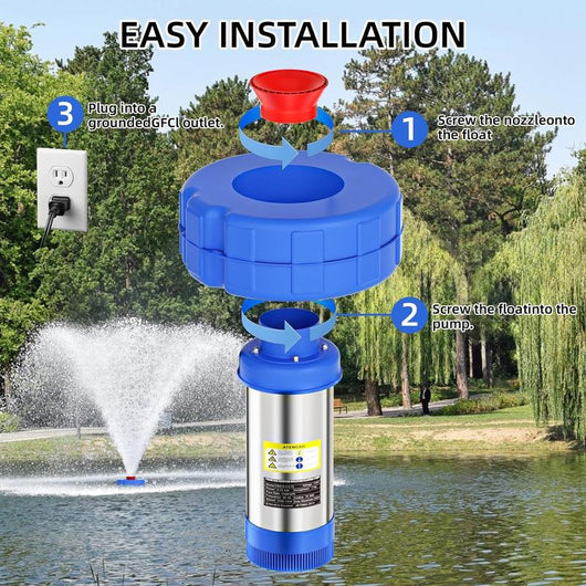 Floating Fountain Aerator