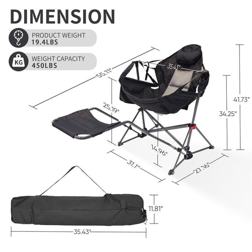 ComfortCamp Reclining Chair - Ultimate Relaxation Anywhere