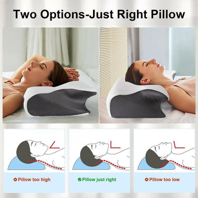 Cooling Ergonomic Memory Foam Neck Pillow