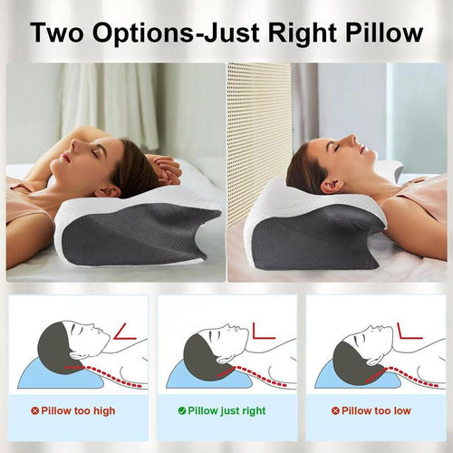 Cooling Ergonomic Memory Foam Neck Pillow
