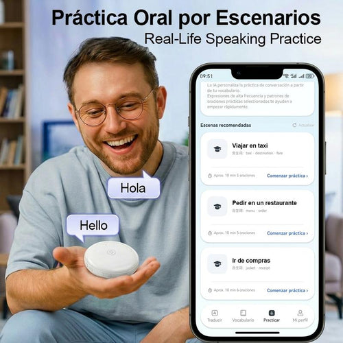 Portable Wireless AI Language Translator (165+ Languages)