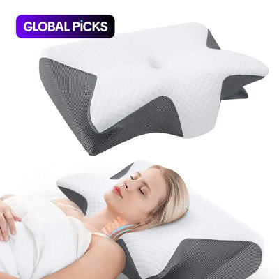 Cooling Ergonomic Memory Foam Neck Pillow