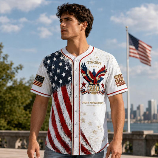 Mens USA 250th Anniversary Baseball Jersey