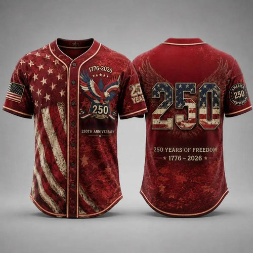 Mens USA 250th Anniversary Baseball Jersey