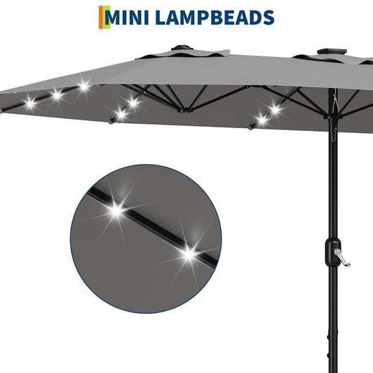 ShadeLux 15ft LED Patio Umbrella
