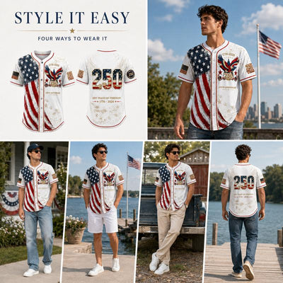 Mens USA 250th Anniversary Baseball Jersey
